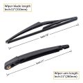 28780-JM00A Rear Windshield Wiper Arm Blade Set for Nissan Rogue,Qashqai 2008-2013 for Nissan Juke,Tiida 2011-2016. 