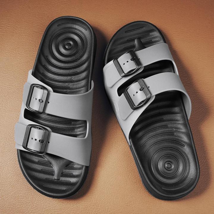 Foreign trade men's and women's sandals and slippers Birkenstock cross-border large size European and American tide slippers outside wear beach shoes indoor flip flops wholesale