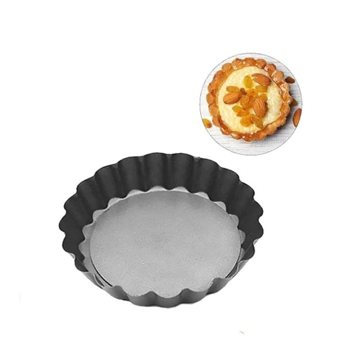 Mini Tart Pie Pan Round Loose Bottom Non Stick 10cm