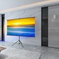 80 Inch Portable Simple Anti-light 3D HD Projector Screen for Home Outdoor Office. 