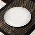 Sleek Borders Melamine Dinner Set DS#6001 (  4 Person serving Dinner Set = 22 PCS  ,  6 Person serving Dinner Set = 30 PCS  ,  8 Person serving Dinner Set = 43 PCS ). 