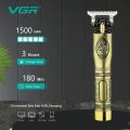 VGR V-081 Professional Rechargeable cordless Hair Clipper with Stainless steel Blades, USB Charging cable, 3 Guide Combs for men Runtime: 180 mins, 1500 mAh Li-ion Battery, Gold. 