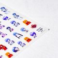 Neon Genesis Evangelion Eva Manicure Anime Stickers Ayanami Rei Thin Tough Japanese Nail Stickers Decoration Diy Classic Toys. 