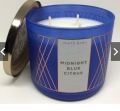 Bath and Body Works MIDNIGHT BLUE CITRUS Apple 3-Wick Scented Candle 14.5 oz / 411 g BBW. 
