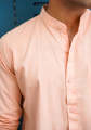 FOCUS | PEACH BAN COLLAR SHIRT FOR MEN. 