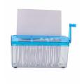 Manual Paper Shredder A4 SIZE (Strip Cut) - Transparent. 