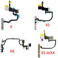 Power Button Flex For iPhone 7 7P 8 8 Plus X XR Xs Max Switch Power With Flash Light Mic Flex Cable Replacement Parts. 
