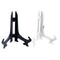 Black And Transparent Plastic Photo Display Stand/Portable Picture Frame Easel Holder/Plate Bracket/Dish Rack Home Decor. 