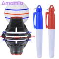 Golf Ball Marker Professional Golf Ball Alignment Set 3-piece Putting Marking Tool for Accurate Line Drawing Golf Accessories for Perfect Alignment Blue Red Liner Pen Included Line Drawer for Golf. 