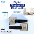NewWave Digital Touchscreen Fingerprint Smart Door Lock For Home And Office Use NW-LK-101. 