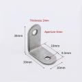 Stainless Steel Corner Code 90 Degree Right Angle Fixator Angle Iron L-shaped Triangular Bracket Layer Plate Furniture Tool. 