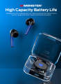 Lenovo Monster XKT01 TWS Bluetooth Earphones Blue and Black. 