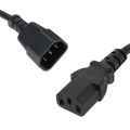 Branded New Power Cable Extension Cable IEC C13 To IEC C14 (Male To Female) C13 to C14 Male to Female Power Extension Cord Cable 220V 10A for Computer, Printer, SMPS, Monitor, Server, Display. 