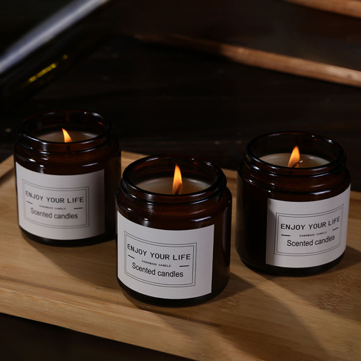 Pack of 4 Scented Candles in Mini Glass Jar with Lid, 2.5-inch - Long ...