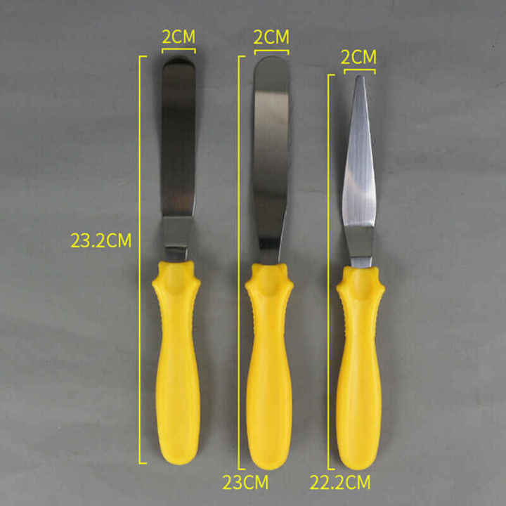 3%20Pieces%20Stainless%20Steel%20Cake%20Scraper%20Smoother%20-%20Professional%20Fondant%20Cream%20Spatula%20Cake%20Edge%20Side%20Decorating%20Tools%20-%20Image%204