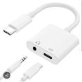 2 in 1 - Type-C Connector to Charging & 3.5mm, Charging & Handsfree Convertor. 