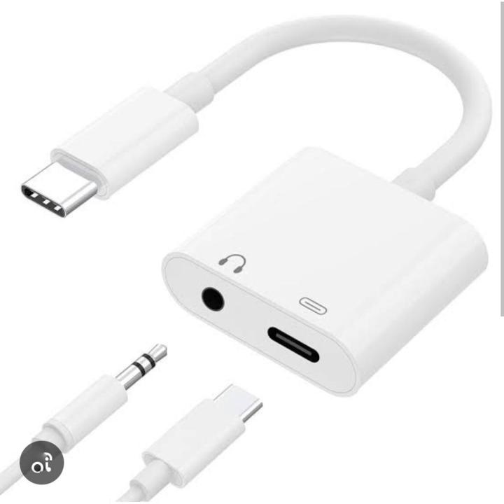 2 in 1 - Type-C Connector to Charging & 3.5mm, Charging & Handsfree Convertor