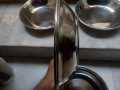 4 Pcs Plain Round Deep Plates Stainless Steel 8 inches. 