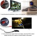 FirstE Bluetooth Transmitter, Portable Wireless Audio Adapter for TV, Paired with 2 Bluetooth Headphones/Speakers. 