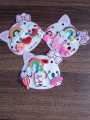 Hair Pony & Pins for Baby Girls & Mixed styles Rainbow , Cartoon Bee and fruit Lovely Candy Colorful Plastic.. 