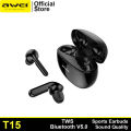 Awei T15/T15 Pro TWS Wireless Earphone Bluetooth 5.3 Earbuds IPX6 Waterproof Surround Stereo Touch Control Gaming Music Headset Noise Cancelling With Microphone. 
