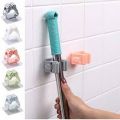 Mop Clip, Broom Mop Handle, Wall-Mounted Self-Adhesive Broom Clip, Bracket, for Kitchen Living Room Bathroom and Lavatory. 