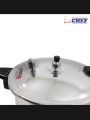 CHEF Long Handle Aluminum Pressure Cooker  9 Liters [Life Time Blast Proof Warranty]. 