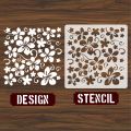 Five-Leaf Flower Shaped Reusable Stencil Airbrush Painting Art DIY Home Decor Scrap booking Album Crafts  ID 15. 