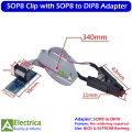 SOP8 SOIC8 Test Clip with SOP8 to DIP8 EEPROM Flash BIOS Programmer for EEPROM BIOS Flash Programming Adapter by Electrica. 