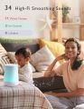 Momcozy White Noise Machine for Baby Sleeping with 7 Color Night Light, Toddler Sleep Trainer with 34 Soothing Sounds, Toddler Lock, Timer, App Control, Personal Sleep Routine, Wake-up Function (WHITE). 