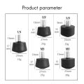 5 PCS Universal Anti-Slip Rubber Foot Pad Feet Spike for Tripod Monopod 1/4inch. 