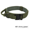 summerflowers Adjustable Military Tactical Dog Collar German Shepard Medium Large Pets Dog Collars Walking Training Dog Collar Control Handle. 