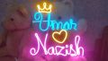 Gift for Him & Her - Couple Name Neon Sign Customized Gift - 10 Letter and Adapter -Best for Photography & studio lightning. 