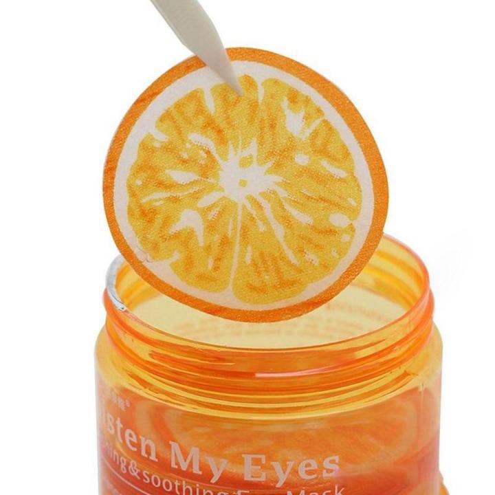 Orange Eye Mask Patch Moisturizing Light Eye Bags Vitamin C Eye Mask Green Tea Extract Bioaqua Eye Skin Care Cosmetic