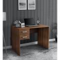Wood Study Table Office Table Living Room Table Cashier Counter With 2 Drawers. 