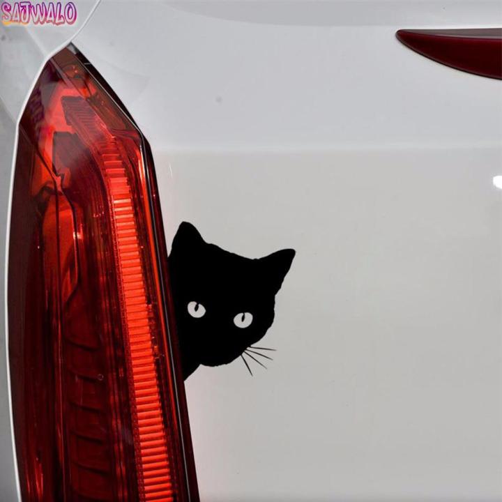 Black Cat Car Sticker