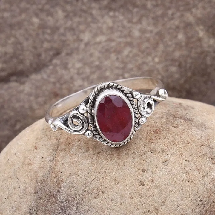 Natural%20Ruby%20925%20%20Simple%20Design%20Woman%20Silver%20chandi%20Ring%20-%20Image%202
