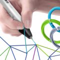 3D Pen for Kids - 3Doodler Drawing Flow 3D Pen Set | for DIY Home Art | Printing Pen with LCD Screen|Free Filament, Adaptor, Holder and Cable. 