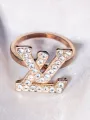Premium Luxury Gold-Silver Plated Zircon Ring for Women – Elegant Attractive Engagement & Party Ring. 