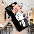Hontinga for Infinix Note 7 Back Cover Cute Cartoon Anime Bears Case ShockProoof Soft Silicone TPU Phone Cases. 