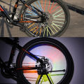 12PCS/Bag Bicycle Wheel Spokes Reflective Sticker Tube Strip Warning Light DIY 7.5cm Cycling Reflector Reflective Safety Kit. 