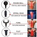 Fascial Massage Gun Deep Tissue Percussion Muscle Massager for Pain Relief Handheld Electric Body Massager Sports Drill Portable Relaxation Machine with 4 Massage Head (Multi). 