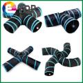 【ETOP】Indoor 2/3/4 5-way Collapsible Cat Tunnel Tube Kitty Tunnel Bored Cat Pet Toys Peek Hole Toy Cat Puppy Kitty Kitten Rabbit. 