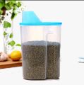 3Pcs{1 kg} Storage Jar, Storage Box,kitchen jar,Portion storage jar, Plastic Jar,Separate Jar - Transparent Storage Jar, Hi Quality. 