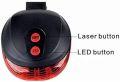 2x Laser + 5x LED Rear Flashing Lamp (Bicycle Lane Light), cycle led back light| back light| laser light for cycle |cycle light in good price|  Bicycle Laser Beam Rear Tail Light _ Safety Bicycle Rear Lamp waterproof |. 