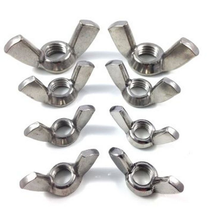 Stainless Steel SS Wing Nuts / Butterfly Nuts Size 8mm (Pack of 4pcs)