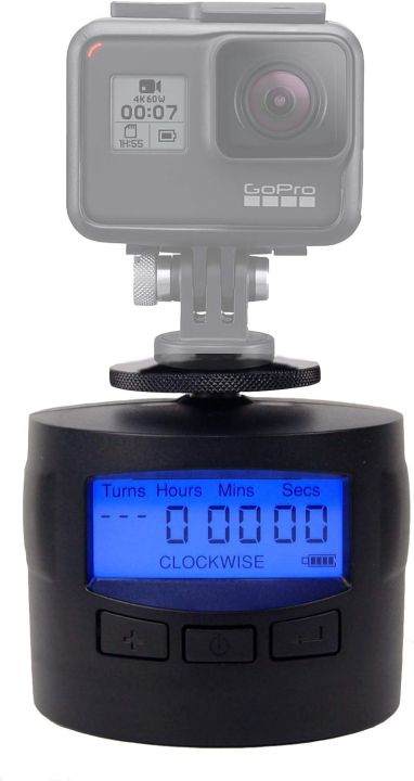 TurnsPro - Time Lapse Camera Mount - Panning Rotating 360 for GoPro DSLR iPhone. Motorised Pan Head for Panoramic Photos