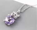Cute Elegant Bear Necklace Pendants Crystals from Swarovski Animal Necklace Jewelry Christmas Gift. 