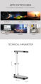 Table Lamp DP LED-666 Foldable Desk Lamp | Rechargeable Bright Light Table Lamp | Study Lamp for Students | Mini Night Emergency Table Lamps for bedroom Study torch. 