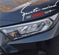 12inches sports mind by YARIS stickers for toyota YARIS cars ( white)  , cars exterior acessories , bumper stickers and decals. 